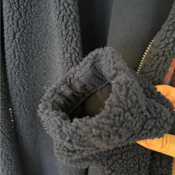 JW Anderson Uniqlo Full Zip Blue Sherpa Fleece Jacket - Picture 7 of 9